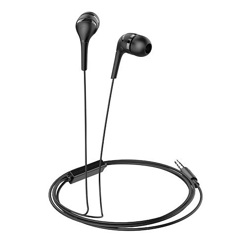 Проводные наушники M40 Prosody Universal Earphone, HOCO, вакуумные с микрофоном, черные