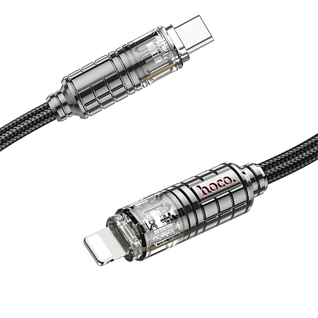 Кабель Lightning to Type-C (PD), HOCO, U122, 1.2м, черный
