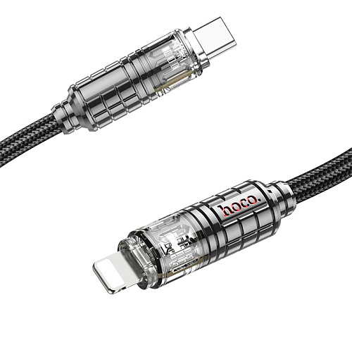 Кабель Lightning to Type-C (PD), HOCO, U122, 1.2м, черный