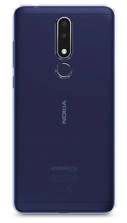 Чехол силиконовый для Nokia 3.1 Plus, прозрачный
