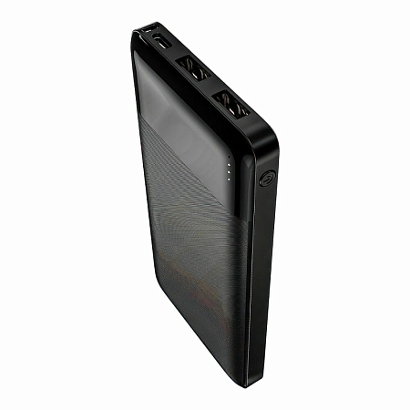 Универсальный Доп. Аккумулятор 10000mAh, J72, HOCO, 2 USB (5V/2.0A), черный