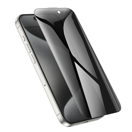 Защитное стекло для iPhone 15 Pro Max, A38, HOCO, 360-degree Privacy, черное