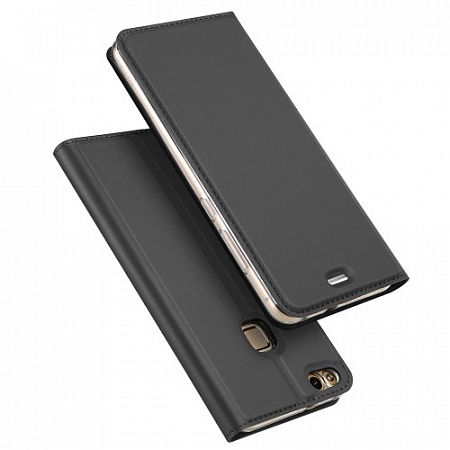 Чехол-книжка для Huawei P10 Lite, DU DU, боковой, серый