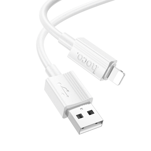 USB дата кабель Lightning, HOCO, X107, 1M, белый