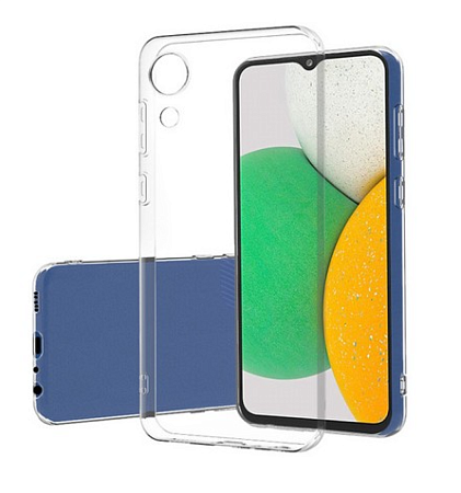 Чехол силиконовый для Samsung Galaxy A03 Core, X-CASE, прозрачный