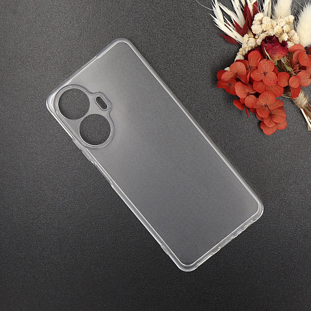 Чехол силиконовый для Realme C55, с защитой камеры, X-CASE, прозрачный
