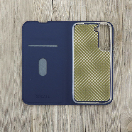 Чехол-книжка для Samsung Galaxy S22, X-CASE, боковой, синий