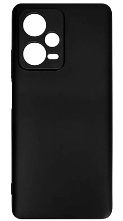 Чехол силиконовый для Xiaomi Redmi Note 12 Pro+, с защитой камеры, X-CASE, черный