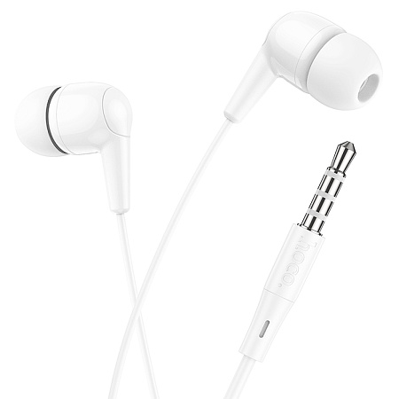 Проводные наушники M97, Enjoy universal earphones, HOCO, вакуумные, белые