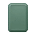 Чехол для карт (MagSafe), без лого, силиконовый, X-CASE, зеленый лес