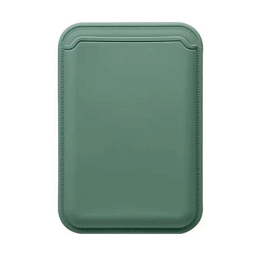 Чехол для карт (MagSafe), без лого, силиконовый, X-CASE, зеленый лес