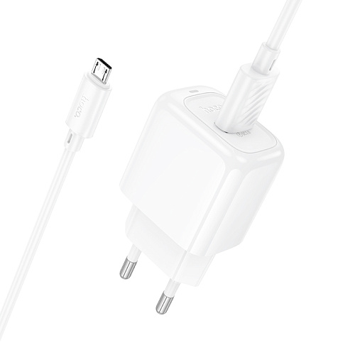 Сетевое зарядное устройство, 1 USB 3.0 QC (CS52A), HOCO, Micro, белый