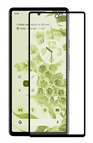 Защитное стекло на Google Pixel 6, с черной рамкой, X-CASE