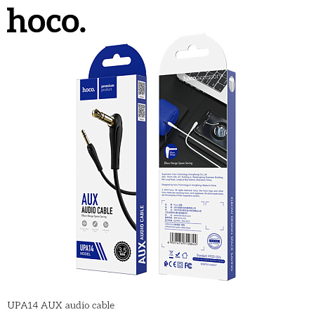 AUX Audio кабель 3,5 мм, UPA14, HOCO, угловой