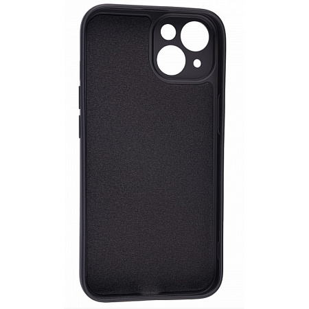 Чехол силиконовый для iPhone 15 (6.1), good quality, c защитой камеры, X-CASE, черный
