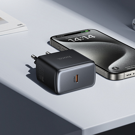 Сетевое зарядное устройство, 1 PD 65W (C159A), HOCO, цвет черный