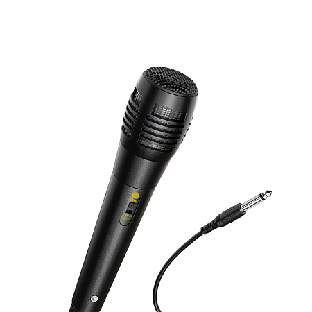 Колонка BS37, +1 проводной микрофон, Dancer outdoor wireless speaker , HOCO, черная