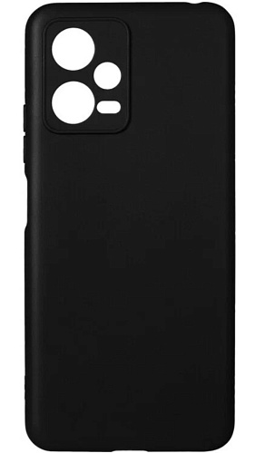 Чехол силиконовый для Xiaomi Redmi Note 12 (5G)/Poco X5 (5G), с защитой камеры, X-CASE, черный