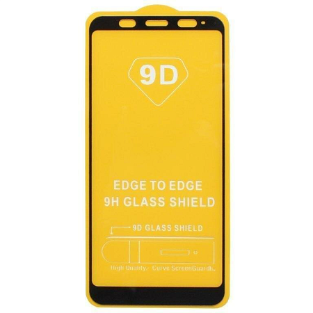 Защитное стекло на Xiaomi Redmi Note 5 Pro/Note 5, 9D, черный, X-CASE
