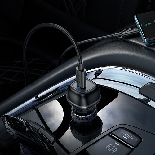 Автомобильное зарядное устройство, 1 PD 30W (Z58), HOCO, черный