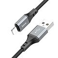 USB дата кабель Lightning, HOCO, X86, 1M, силиконовый, черный