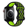 Ремешок на руку для Apple Watch 44/45/46/49 мм, силиконовый, Flexible series, WA19, HOCO, черный с желтым