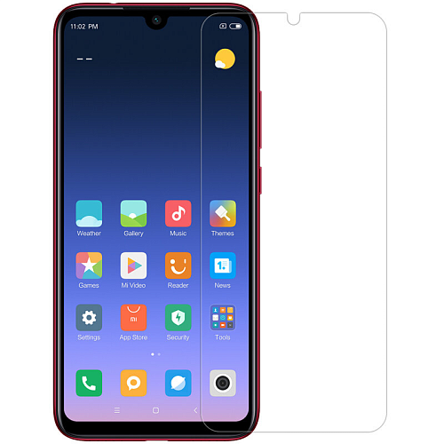 Защитное стекло на Xiaomi Redmi Note 7/Note 7 Pro/Note 7S, прозрачное, X-CASE