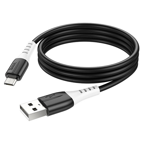 USB Кабель Micro, HOCO, X82, силиконовый, 1м, черный