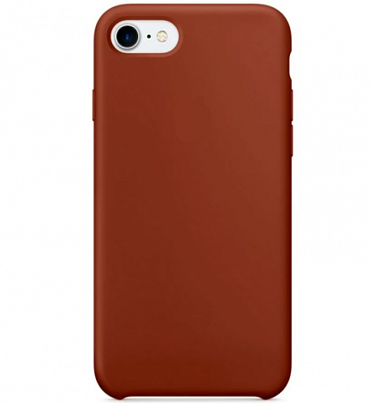 Чехол-накладка для iPhone 7/8/SE (2020), Silicon Case, коричневый