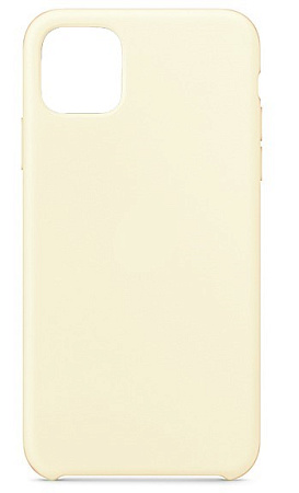 Чехол - накладка для iPhone 12/12 Pro (6.1), Silicon Case, молочный