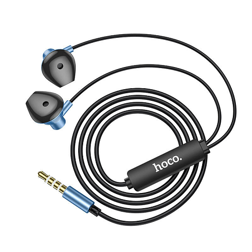 Проводные наушники M75 Belle Universal earphones, HOCO, синие