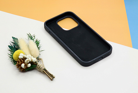 Чехол - накладка для iPhone 13 Pro, Silicon Case, без лого, угольно-серый