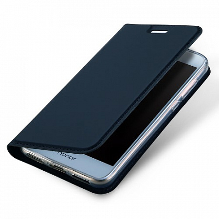 Чехол-книжка для Huawei Honor 6A, DU DU, боковой, синий