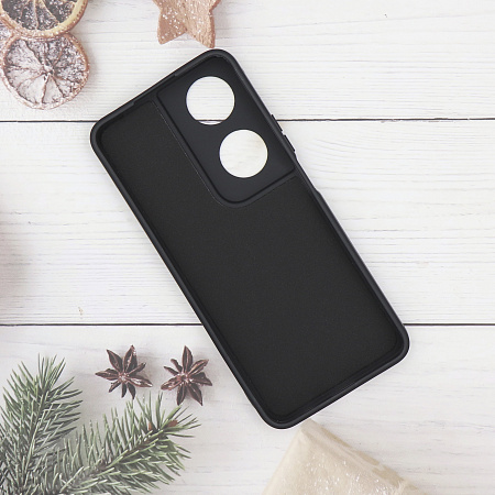 Чехол силиконовый для Honor X7B, с микрофиброй внутри, с защитой камеры, X-CASE, черный