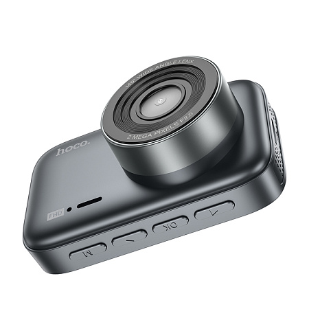 Видеорегистратор DV6, HOCO, с камерой заднего вида, дисплей 3 дюйма, черный