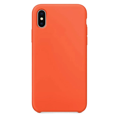 Чехол-накладка для iPhone X/XS, Silicon Case, коричневый