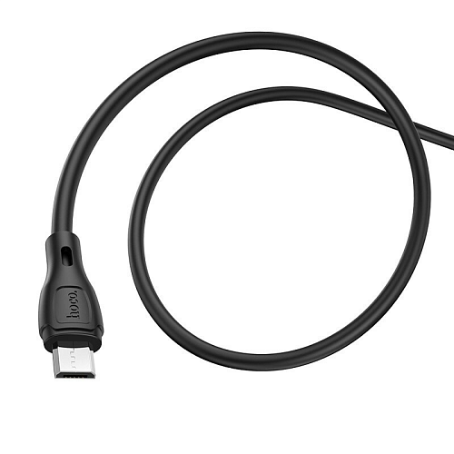 USB Кабель Micro, HOCO, X61, силиконовый, черный