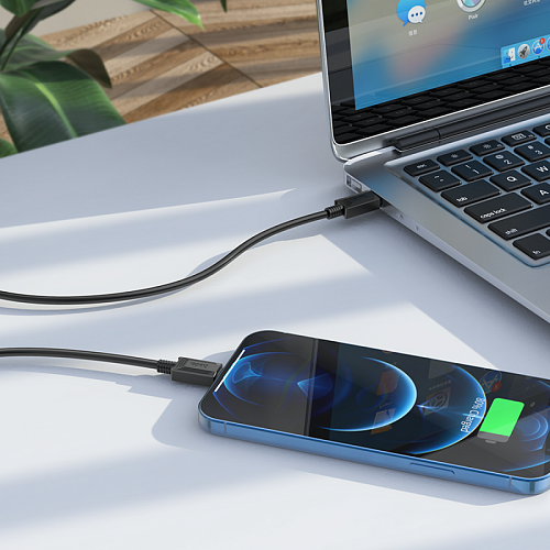 Кабель Lightning to Type-C (PD), HOCO, X73, 1м, черный