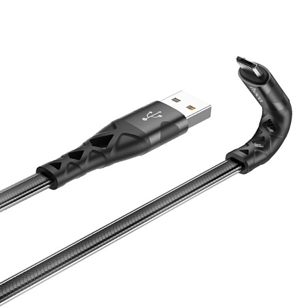 USB Кабель Micro, HOCO, U105, 1.2м, черный