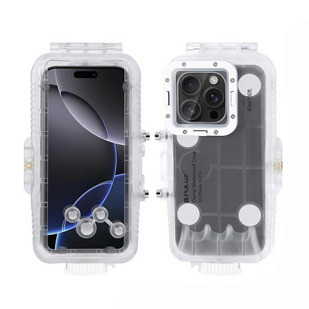 Чехол для дайвинга для IPhone 16 Pro, 40 м погружение, вакуумный, PULUZ