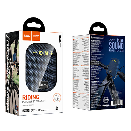Колонка HC35 Fun outdoor riding BT speaker, HOCO, цвет синий