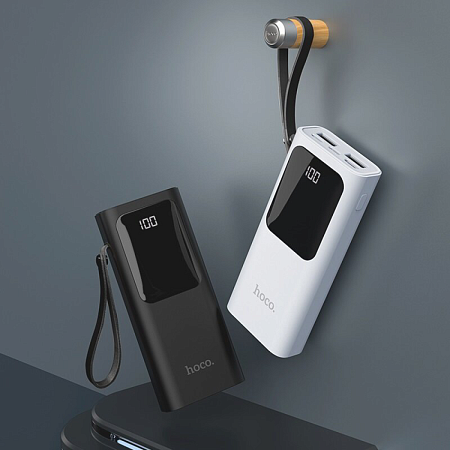 Универсальный Доп. Аккумулятор 10000mAh, J41, с диплеем, HOCO, черный