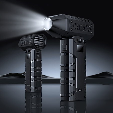 Турбо вентилятор, портативная воздуходувка, XH67, HOCO, 3000mAh, черный