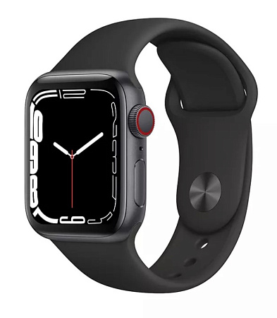 Часы Smart Watch GS7 MAX, 1.9 дюйма, 420*480 TFT, черные, голосовые вызовы, измерение давления, беспроводная зарядка