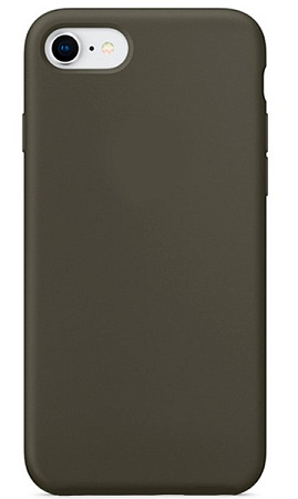 Чехол - накладка для iPhone 7/8/SE (2020), Silicon Case, без лого, какао