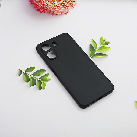 Чехол силиконовый для Xiaomi Redmi 13C (4G)/Redmi 13C (5G)/Poco C65, c защитой камеры, X-CASE, черный