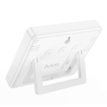 Электронные часы, гигрометр и термометр, HX41, HOCO, дисплей: LCD, белый