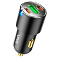 Автомобильное зарядное устройство, 1 USB QC3.0+2 PD 45W (NZ6), HOCO, черный