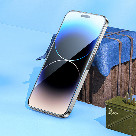 Защитное стекло для iPhone 14 Pro Max, A777, HOCO, HD, черное