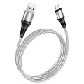 USB дата кабель Lightning, HOCO, X50, серый
